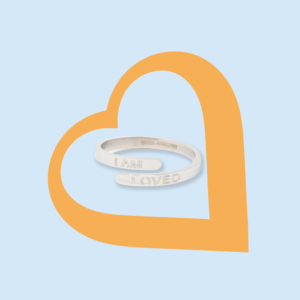 ‘I AM LOVED’ Affirmation Ring – Silver